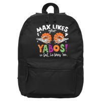 Max Likes Your Yabos In Fact Funny Pumpkin Halloween Scary 16 in Basic Backpack