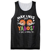 Max Likes Your Yabos In Fact Funny Pumpkin Halloween Scary Mesh Reversible Basketball Jersey Tank