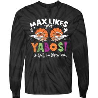 Max Likes Your Yabos In Fact Funny Pumpkin Halloween Scary Tie-Dye Long Sleeve Shirt