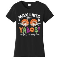 Max Likes Your Yabos In Fact Funny Pumpkin Halloween Scary Women's T-Shirt