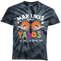 Max Likes Your Yabos In Fact Funny Pumpkin Halloween Scary Kids Tie-Dye T-Shirt