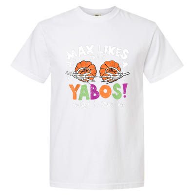 Max Likes Your Yabos In Fact Funny Pumpkin Halloween Scary Garment-Dyed Heavyweight T-Shirt