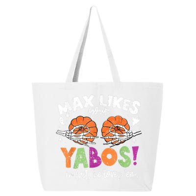 Max Likes Your Yabos In Fact Funny Pumpkin Halloween Scary 25L Jumbo Tote