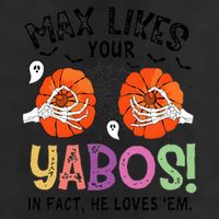 Max Likes Your Yabos In Fact He Loves Em Halloween Funny Boobs 11oz C Handle Ceramic Mug