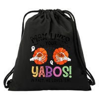 Max Likes Your Yabos In Fact He Loves Em Halloween Funny Boobs Drawstring Bag