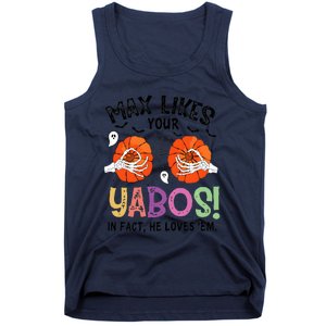 Max Likes Your Yabos In Fact He Loves Em Halloween Funny Boobs Tank Top