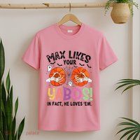 Max Likes Your Yabos In Fact He Loves Em Halloween Funny Boobs T-Shirt