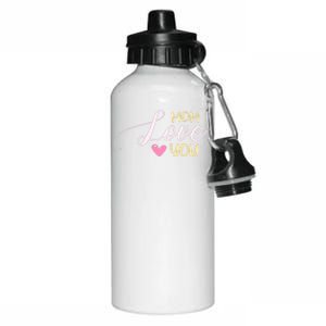 Mom Love You T Aluminum Water Bottle