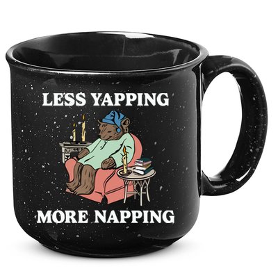 Middleclassfancy Less Yapping More Napping 15oz Campfire Ceramic Mug