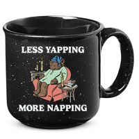 Middleclassfancy Less Yapping More Napping 15oz Campfire Ceramic Mug