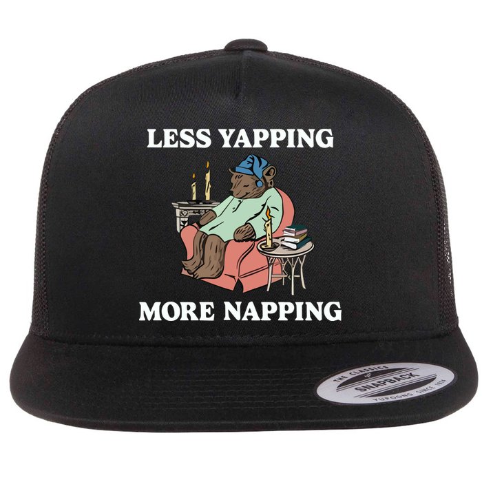 Middleclassfancy Less Yapping More Napping Flatbill Hat