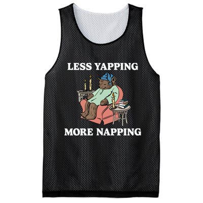 Middleclassfancy Less Yapping More Napping Mesh Reversible Basketball Jersey Tank