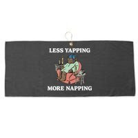Middleclassfancy Less Yapping More Napping Large Microfiber Waffle Golf Towel
