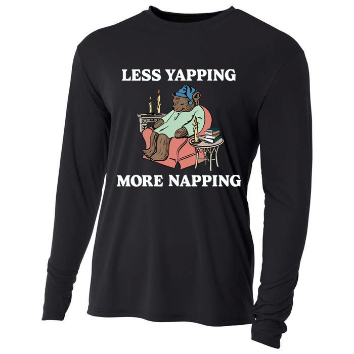 Middleclassfancy Less Yapping More Napping Cooling Performance Long Sleeve Crew