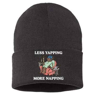 Middleclassfancy Less Yapping More Napping Sustainable Knit Beanie