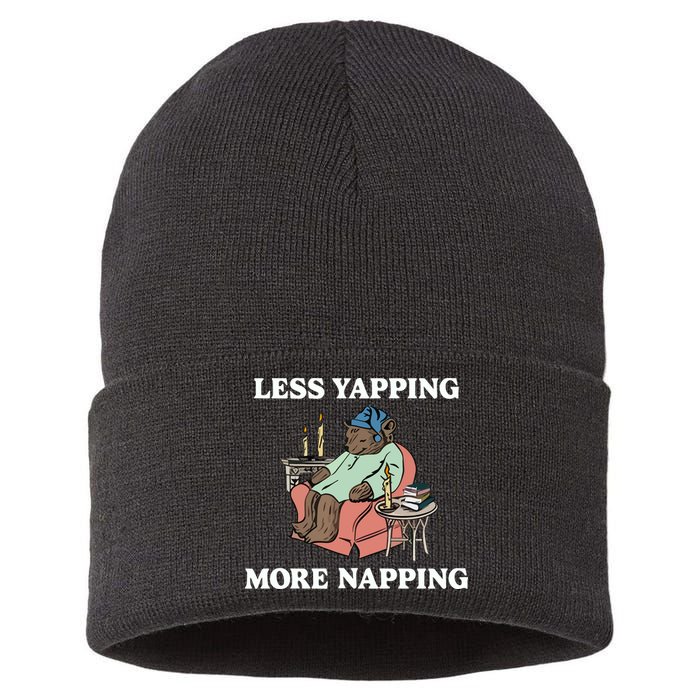 Middleclassfancy Less Yapping More Napping Sustainable Knit Beanie