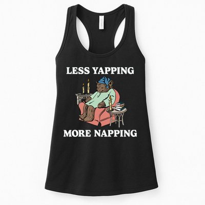 Middleclassfancy Less Yapping More Napping Womens Tank Top