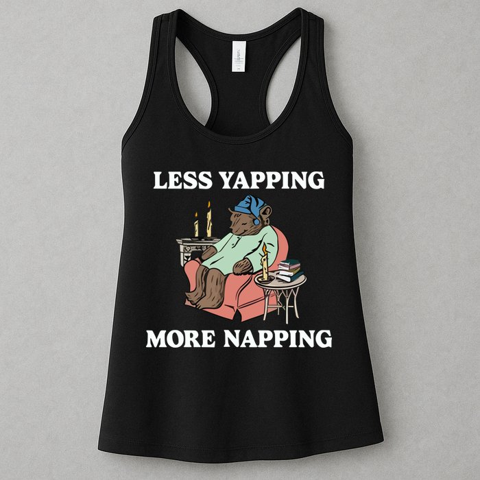 Middleclassfancy Less Yapping More Napping Womens Tank Top