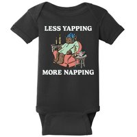 Middleclassfancy Less Yapping More Napping Baby Bodysuit