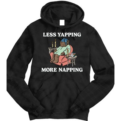 Middleclassfancy Less Yapping More Napping Tie Dye Hoodie