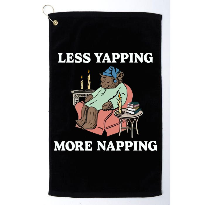 Middleclassfancy Less Yapping More Napping Golf Towel