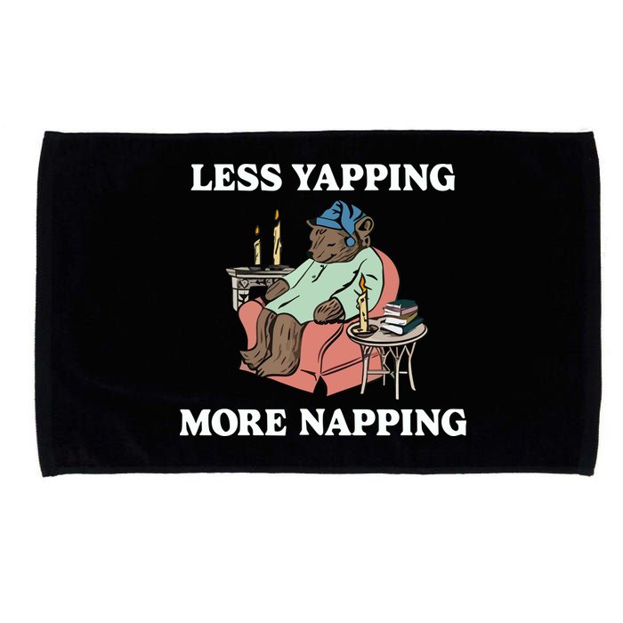 Middleclassfancy Less Yapping More Napping Microfiber Hand Towel