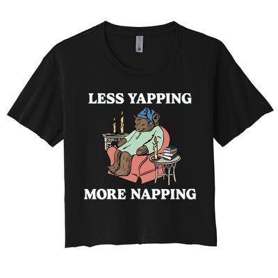 Middleclassfancy Less Yapping More Napping Crop Top