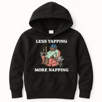 Middleclassfancy Less Yapping More Napping Kids Hoodie