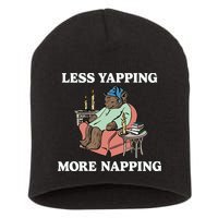 Middleclassfancy Less Yapping More Napping Short Acrylic Beanie