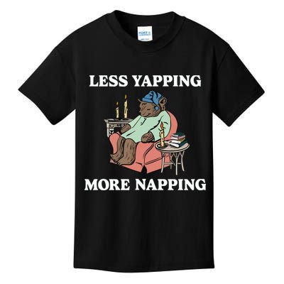 Middleclassfancy Less Yapping More Napping Kids T-Shirt