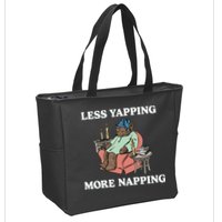 Middleclassfancy Less Yapping More Napping Zip Tote Bag