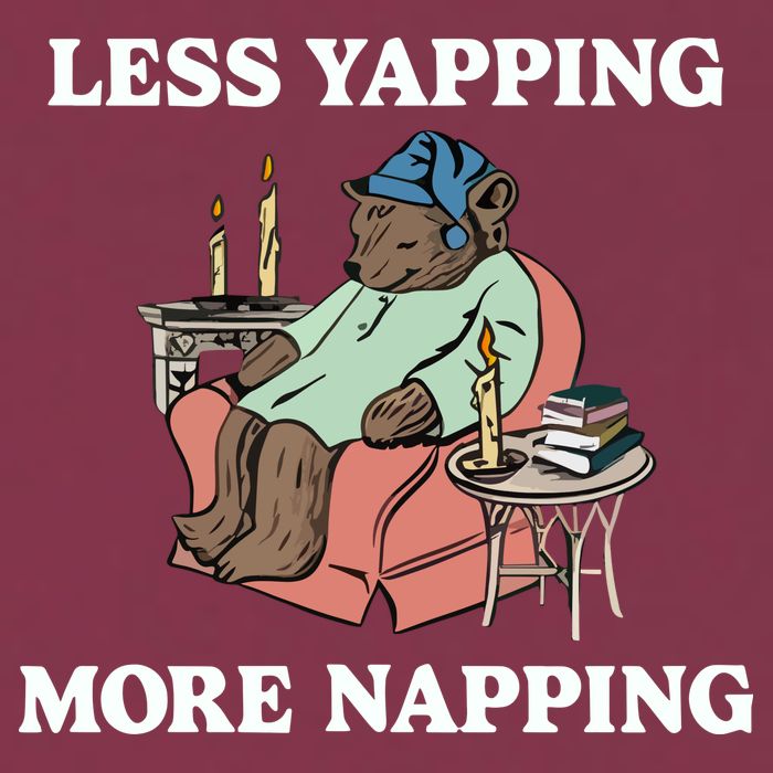 Middleclassfancy Less Yapping More Napping 16oz Travel Tumbler