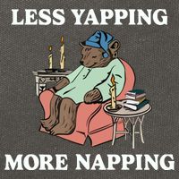 Middleclassfancy Less Yapping More Napping Cotton Canvas Backpack