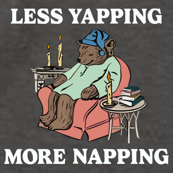 Middleclassfancy Less Yapping More Napping Vector Backpack