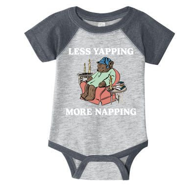 Middleclassfancy Less Yapping More Napping Infant Baby Jersey Bodysuit