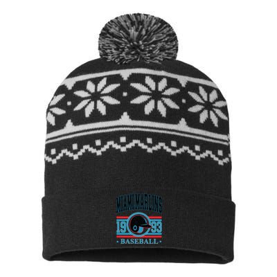 Miami Marlins 1993 Baseball Team Supporter USA-Made Snowflake Beanie