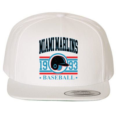 Miami Marlins 1993 Baseball Team Supporter Wool Snapback Cap