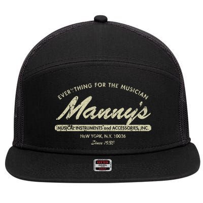 Manny&39;S Music 1935 7 Panel Mesh Trucker Snapback Hat