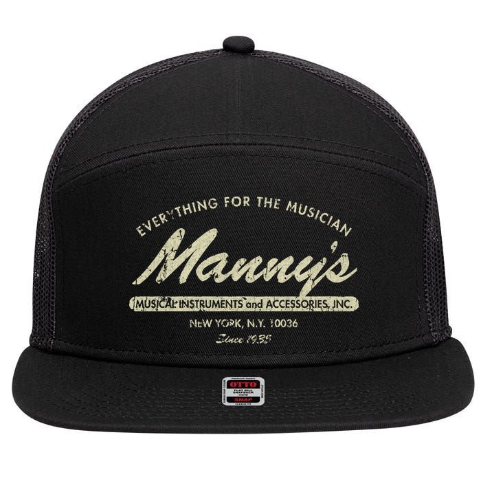 Manny&39;S Music 1935 7 Panel Mesh Trucker Snapback Hat