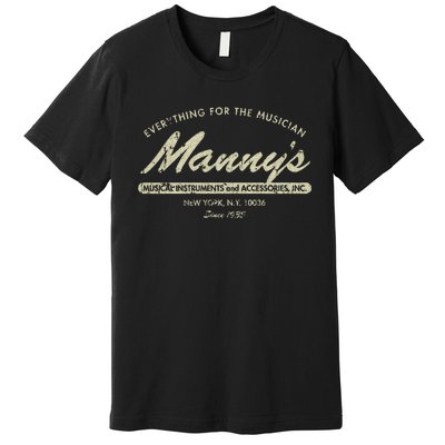 Manny&39;S Music 1935 Premium T-Shirt