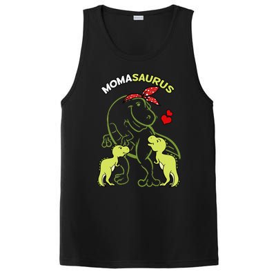 Momasaurus Moma 2 Dinosaur Mommy Mother's Day PosiCharge Competitor Tank