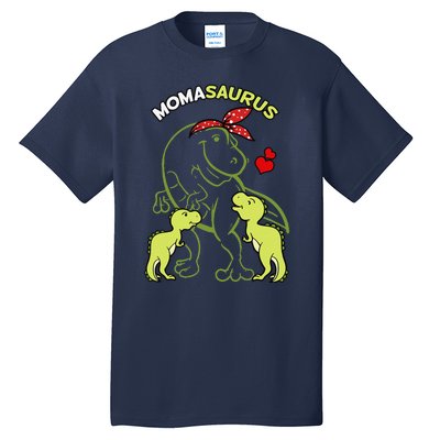 Momasaurus Moma 2 Dinosaur Mommy Mother's Day Tall T-Shirt