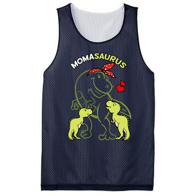 Momasaurus Moma 2 Dinosaur Mommy Mother's Day Mesh Reversible Basketball Jersey Tank