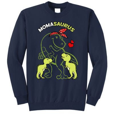 Momasaurus Moma 2 Dinosaur Mommy Mother's Day Tall Sweatshirt