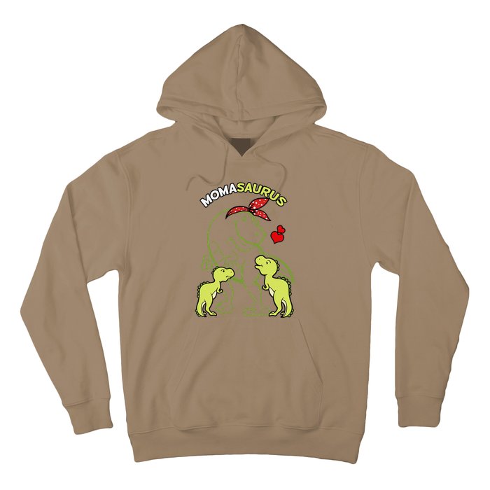 Momasaurus Moma 2 Dinosaur Mommy Mother's Day Hoodie