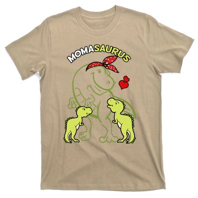 Momasaurus Moma 2 Dinosaur Mommy Mother's Day T-Shirt