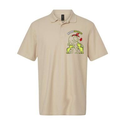 Momasaurus Moma 2 Dinosaur Mommy Mother's Day Softstyle Adult Sport Polo