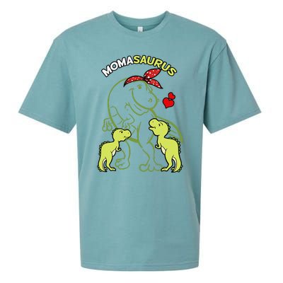 Momasaurus Moma 2 Dinosaur Mommy Mother's Day Sueded Cloud Jersey T-Shirt