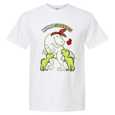 Momasaurus Moma 2 Dinosaur Mommy Mother's Day Garment-Dyed Heavyweight T-Shirt