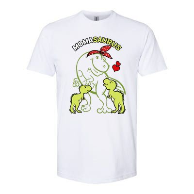 Momasaurus Moma 2 Dinosaur Mommy Mother's Day Softstyle CVC T-Shirt